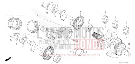 VILEBREQUIN/PISTON NC750XAS de 2025
